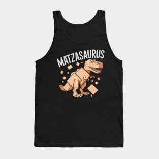 Matza Dinosaur Matzasaurus Funny Dino Passover Seder Tank Top